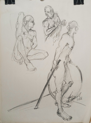 male life drawing model