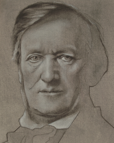 drawing composer Richard Wagner
