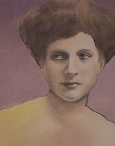 pencil acrylic portrait woman