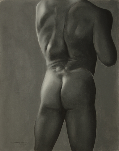 male nude figure study