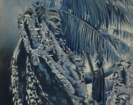 Duke Kahanamoku drawing painting