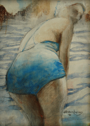 artwork woman's butt