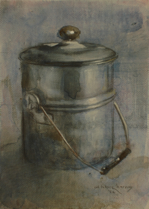 drawing painting plantation lunch pail