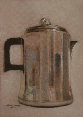 painting study old percolator