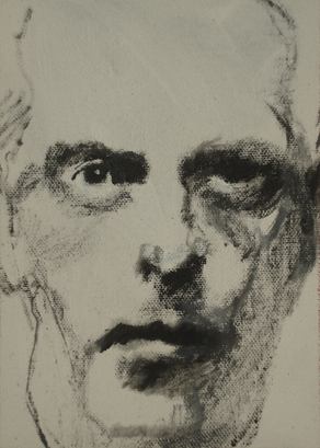 oil study man's face