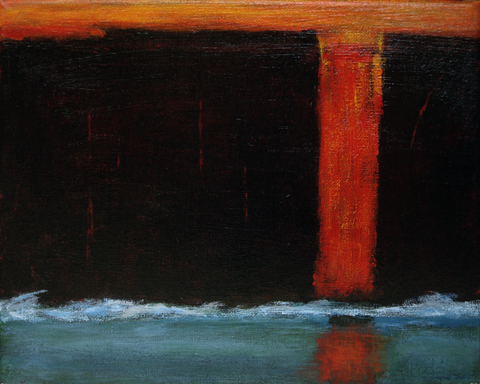 impression of a volcano