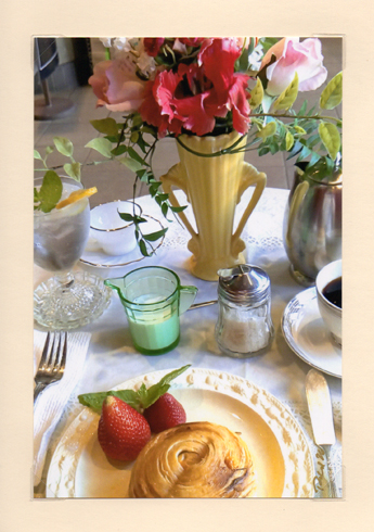 elegant table setting tea break