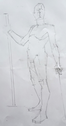 male life drawing model