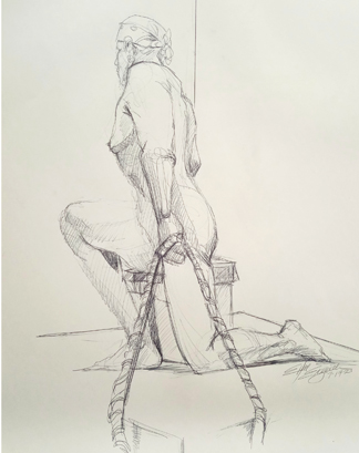 male life drawing model