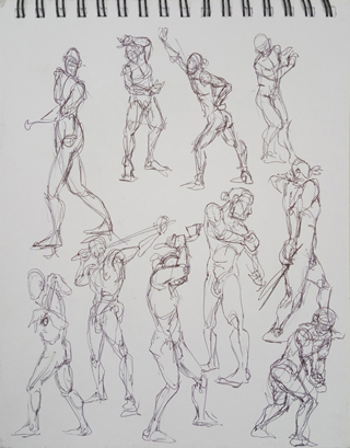 male life drawing sample