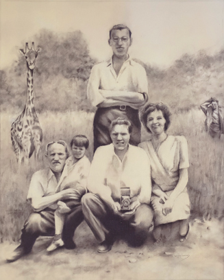 posing for a family snapshot